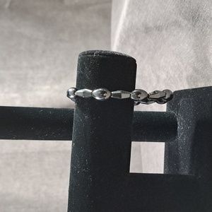 Unknown Brand Hematite Magnetic Elasticized Stretch 8" Bracelet VG